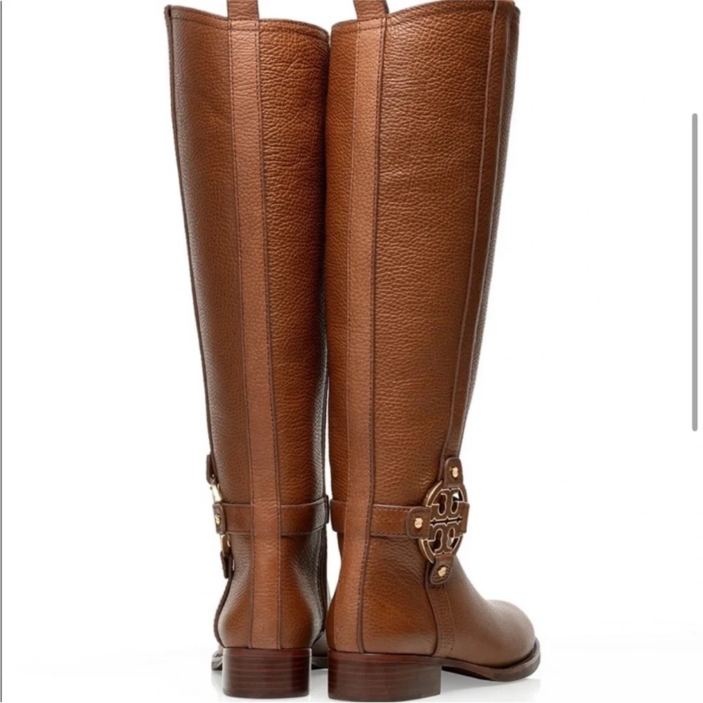 TORY BURCH Brown Amanda Riding Boot - Picture 3 of 10